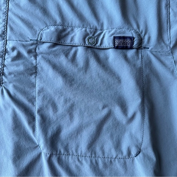 Mens Outdoor Research Astroman Short Sleeve Polo Cenote Blue UPF Size XXL - Picture 5 of 7